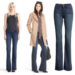 Paige Dark Wash Skyline Bootcut Jeans 28